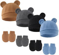Newborn Baby Hats and Mittens Set by Unknown