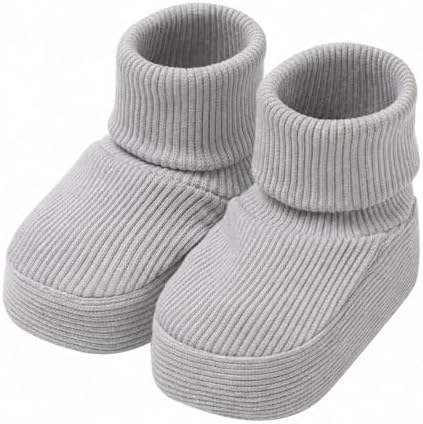 CEOBABY Baby Booties 0–3 Months, Newborn Shoes, Soft Cotton Infant Bootie Socks by CEOBABY