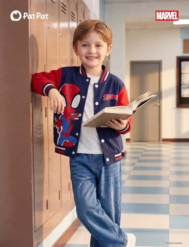 Disney Bomber Jacket Spider Man Marvel Toy Story Cars Varsity Cardigan2-13Y - Image 2