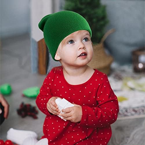 DOOVID Toddler Beanie Kids Warm Knit Beanie Hat Baby Boys Girls Knit Caps - Image 4