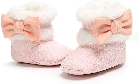 Ohwawadi Infant Baby Boots Boys Girls Cozy Fleece Slippers Snow Boots Winter - Image 5