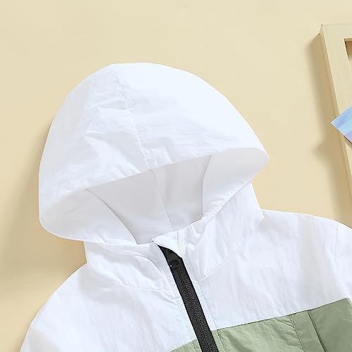 Toddler Baby Girl Windbreaker Jacket Zip Up Hoodie Long Sleeve Sweatshirt - Image 2