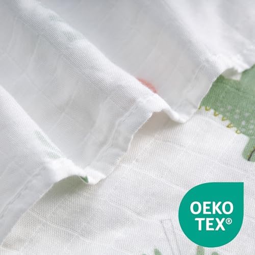 Baby Swaddle Blankets, Bamboo Muslin Receiving Blanket | 1-Pack, Lightweight & - Image 4