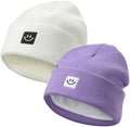 MaxNova 2 Pack Baby Beanie Fleece Lined Knit Toddler Hat by MaxNova