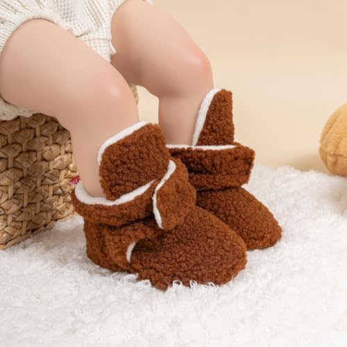 HsdsBebe Unisex Newborn Baby Cotton Booties Non-Slip Sole - Image 2