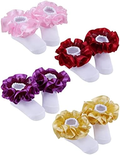 PrinceSasa Little Baby Girl Princess Lace Ruffles Socks Set - Image 6