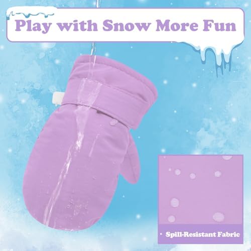 Sarfel Toddler Mittens Waterproof Toddler Gloves Baby Winter Mittens Toddler - Image 2