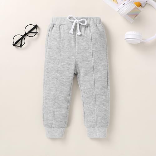 YOUNGER TREE Baby Clothes for Girls Boy Solid Color Hoodie and Sweatpants - Image 3