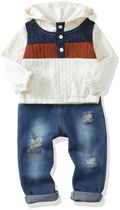 XUANHAO Baby Boy Clothes Toddler Outfits Hoodie Jeans Clothing 12 Months-5T by XUANHAO