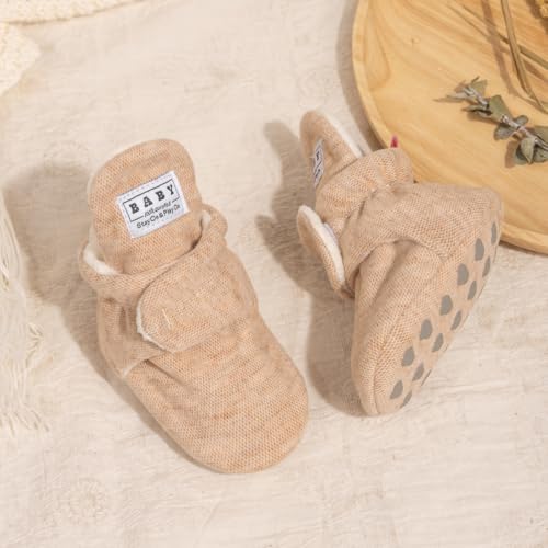 HsdsBebe Unisex Newborn Baby Cotton Booties Non-Slip Sole - Image 5