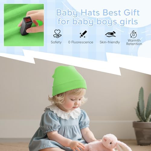 Zando Baby Beanie Newborn Hats Infant Toddler Seamless Warm Soft Knit Cap - Image 2