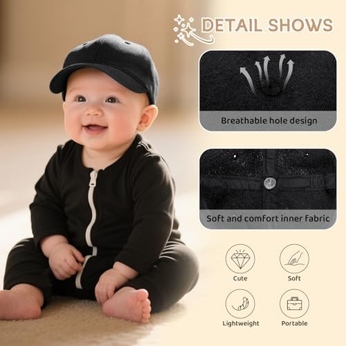Durio Baby Baseball Cap UPF 50+ Infant Sun Hat Elastic Back 0-12 Months - Image 4