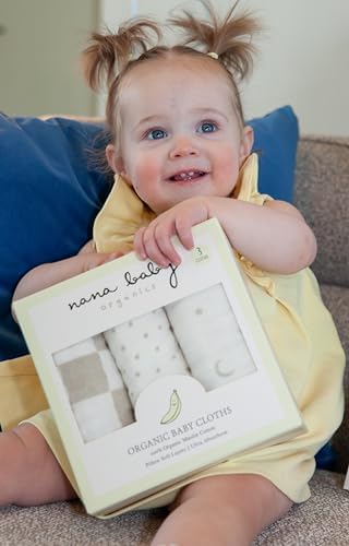 Nana Baby Burp Cloths – 100% Organic Cotton, Oversized & Hypoallergenic - Image 3