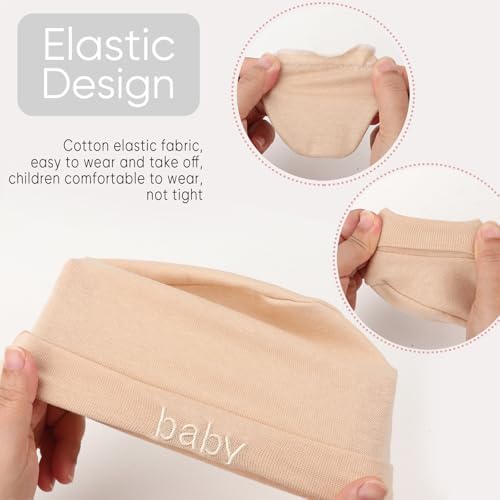 BQUBO Newborn Baby Hat Mittens Socks Set Infant Cotton Beanie Gloves Thick Warm - Image 7