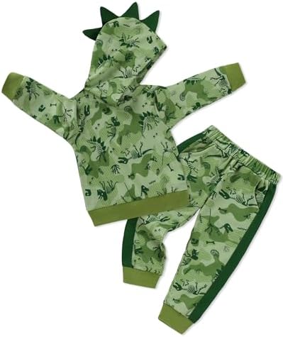Toddler Baby Boy Clothes Dinosaur Hoodie+Pant 2Pcs Outfit Set 9M-5T by SOLOYEE