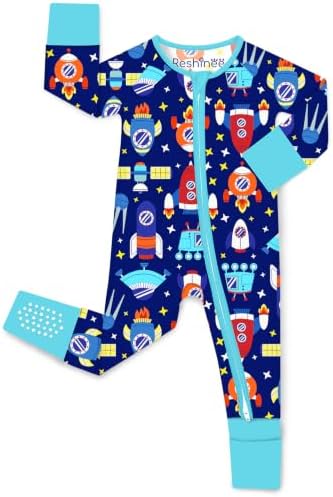 babee Reshinee Bamboo Viscose Baby Footie Pajama, Zipper Sleeper Boys Girls by babeeReshinee