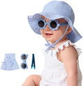 Durio UPF50+ Baby Sun Hat and Sunglasses by DURIO