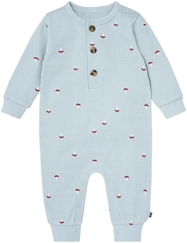 Modern Moments by Gerber Baby Henley Waffle Knit Romper by ModernMomentsbyGerber