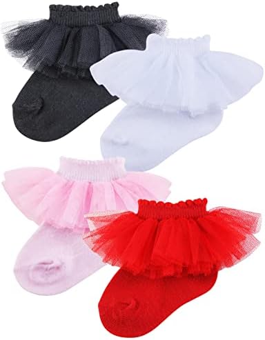 PrinceSasa Little Baby Girl Princess Lace Ruffles Socks Set - Image 2