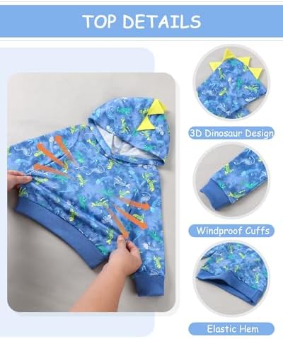 Toddler Baby Boy Clothes Dinosaur Hoodie+Pant 2Pcs Outfit Set 9M-5T - Image 2