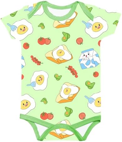 Kids Rayon of Bamboo Pajamas Set Short Sleeve Button Shorts Ages 0-24 by GUISBY