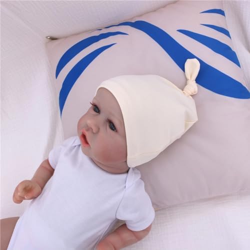 Silky Satin Lined Newborn Hat Hair Care Knot Beanie Hats - Image 4