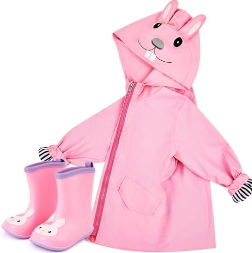 Twistover 2 Pcs Toddler Raincoat Boot Set by Twistover
