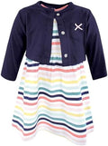 Hudson Baby Infant and Toddler Girls Cotton Dress and Cardigan Set by HudsonBaby