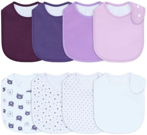 Waterproof Baby Bibs for Boys & Girls Soft and Absorbent Bandana Drool Bibs Set by Benoxine
