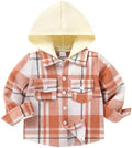 YOUNGER STAR Toddler Kids Boys Girls Flannel Hooded Plaid Shirt Button Baby Red by YOUNGER+STAR