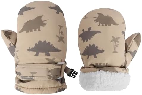 Toddler Mittens Lined Fleece Snow Gloves by Fynnsure