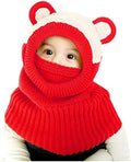 Baby Winter Hat Scarf Set, Unisex Infant Toddler Kids Hat Scarf by GZMM