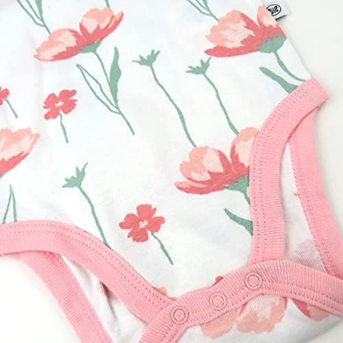 HonestBaby unisex-baby 3-pack Short Sleeve Bodysuits One-piece 100% Organic - Image 3