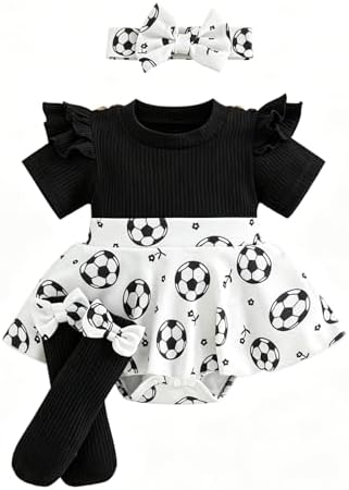 Giraropa Newborn Baby Girl Clothes Smocked Bubble Romper Dress + Socks + by Giraropa