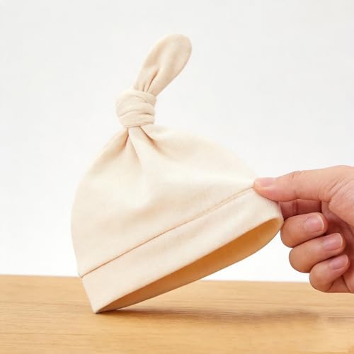 LAWKUL Cotton Baby Newborn Hats Set, 3 Pack, 0-6 Months - Image 7