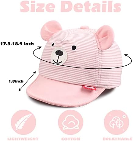 JANGANNSA Baby Duck Cap Infant Kids Sun Hat Bear Cute Cartoon Caps Spring Summer - Image 6