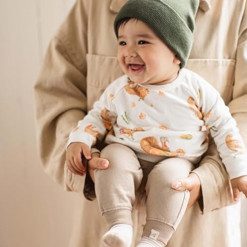 Burt's Bees Baby Boys Shirt and Pant Set, Long Sleeve Top & Bottom Outfit Bundle - Image 3
