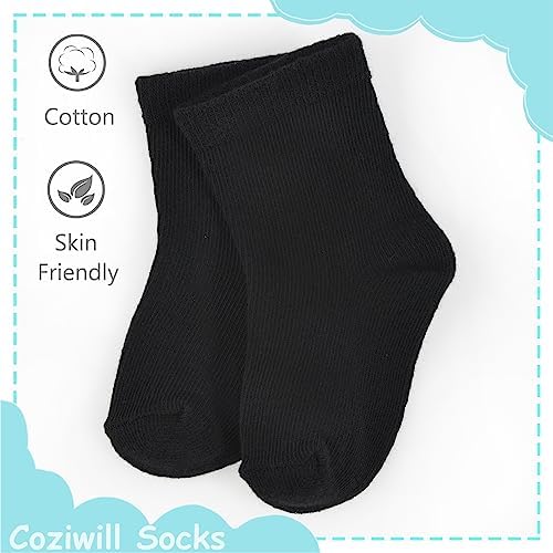 Baby Socks Infant White Crew Socks Baby Girls Soft Newborn Dress Sock Boys - Image 4