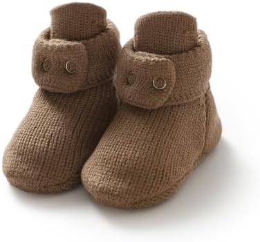 Avibae Baby Booties, Warm Infant Girl Boy Socks Bootie, Newborn Knit Shoes by B