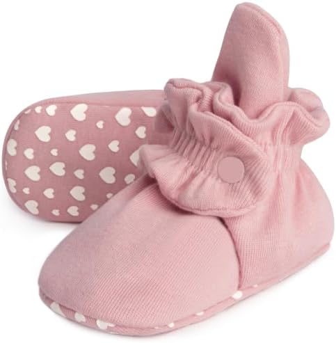 Pro Goleem Unisex Cotton Baby Booties, Warm Cozy Stay-On Baby Slippers by ProGoleem
