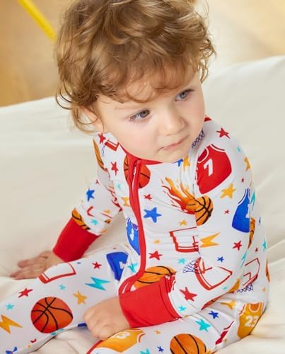 babee Reshinee Bamboo Viscose Baby Footie Pajama, Zipper Sleeper Boys Girls - Image 5