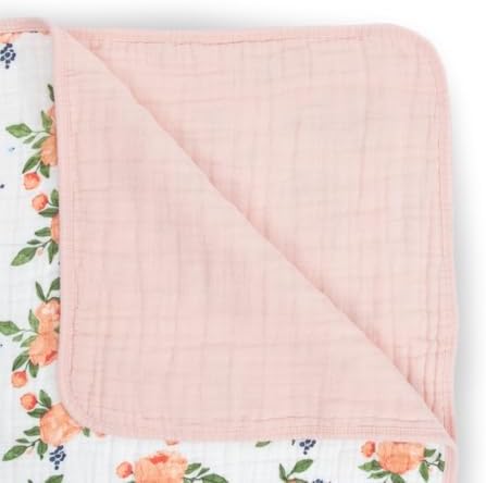 Little Unicorn Muslin Quilt Blanket | 100% Cotton Soft Multi-Layered Muslin - Image 2