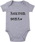 Heaven Sent Baby Bodysuit Religious Pregnancy Announcement Baby Romper Unisex by Unknown