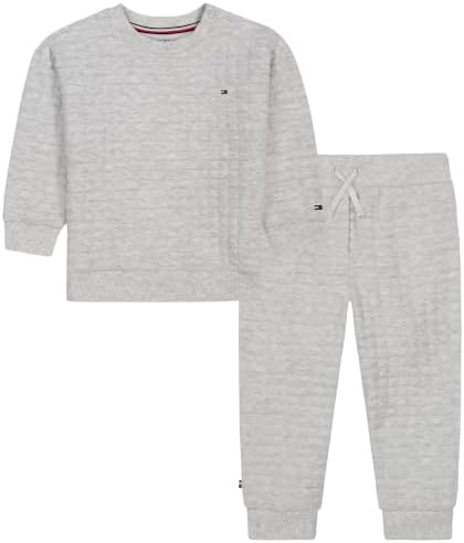 Tommy Hilfiger Baby Boys' 2-piece Fleece Set, Sweatshirt and Jogger Sweatpant by TommyHilfiger