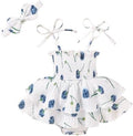 YOUNGER TREE Baby Girl Clothes Infant Summer Romper Dress Sleeveless Bodysuit by YOUNGERTREE