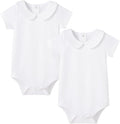 pureborn Baby Romper Bodysuits 2-Pack Unisex Soft Cotton One-Piece Outfit by pureborn