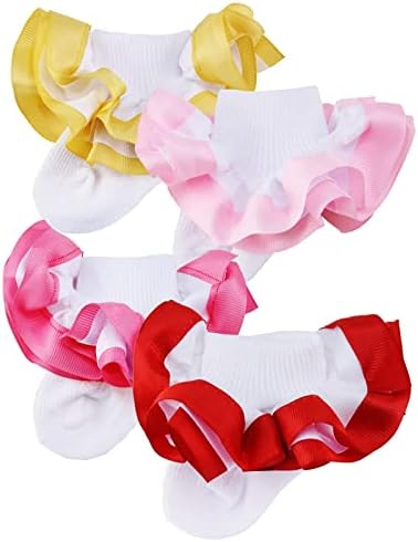 PrinceSasa Little Baby Girl Princess Lace Ruffles Socks Set - Image 5