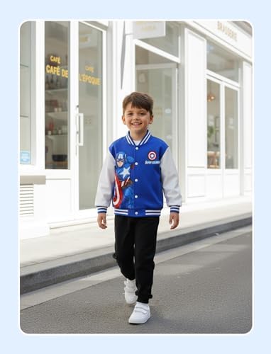Disney Bomber Jacket Spider Man Marvel Toy Story Cars Varsity Cardigan2-13Y - Image 3