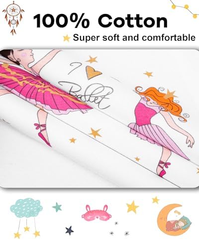 DAUGHTER QUEEN Girls Summer Pajamas Set 4 Pieces 100% Cotton Sleepwear Size 18 - Image 6