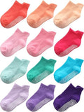 Aroveea Toddler Socks Non Slip Grip Ankle Baby 12 Pack by Aroveea
